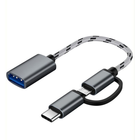 Go-Des Type-C and Micro USB OTG Converter Adapter