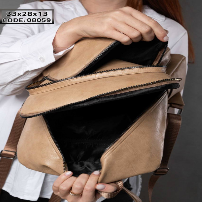 حقيبة باج ضهر  👜 جلد طبيعى روعة