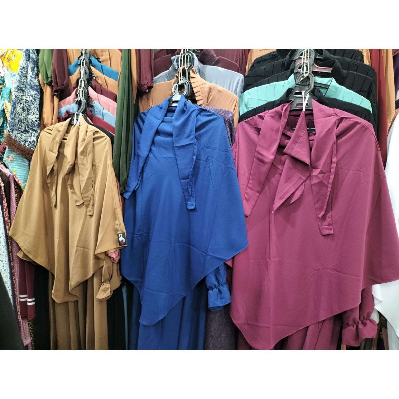 طقم عباية وخمار فرنسي