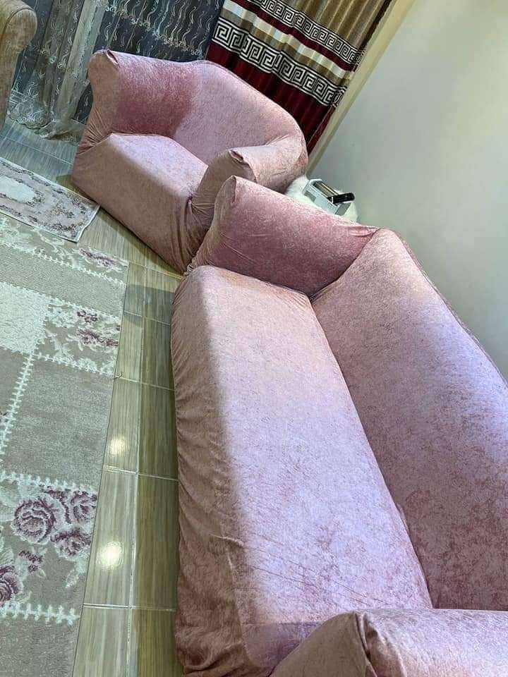 طقم انتريه قطيفه ليكرا