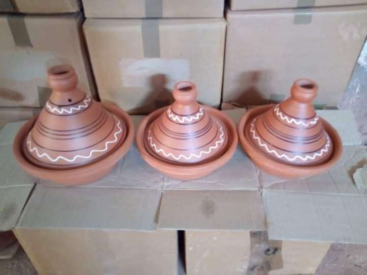 طقم طبق مغربي فخار للمطاعم والمنازل
