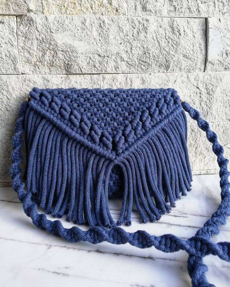 شنط المكرميه وجمالها