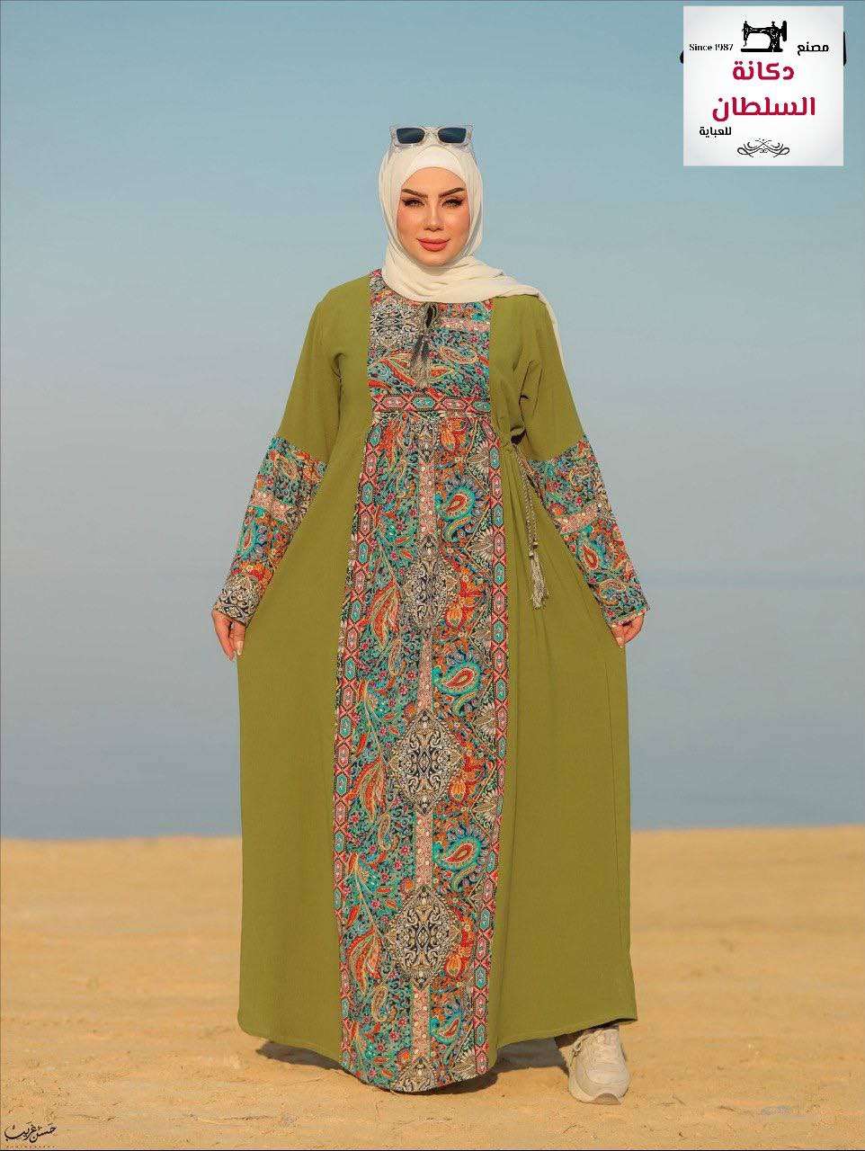 عباية استقبال سمية - كتان main image 1