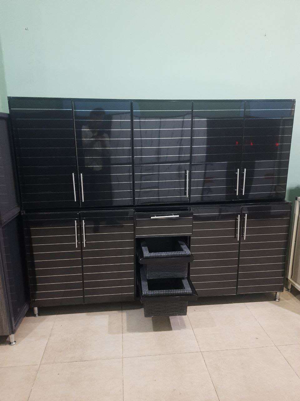 مطبخ الوميتال كلادينج مقاس 2 متر بالرخامة