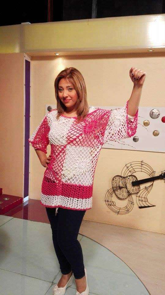 بلوزة كروشية