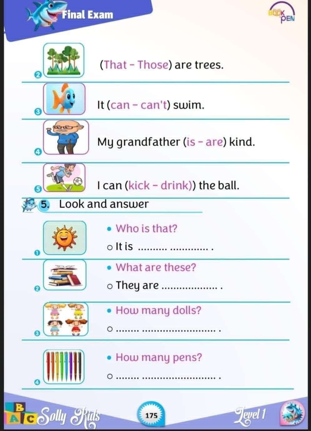 بوك اند بن انجليزي مستوى أول