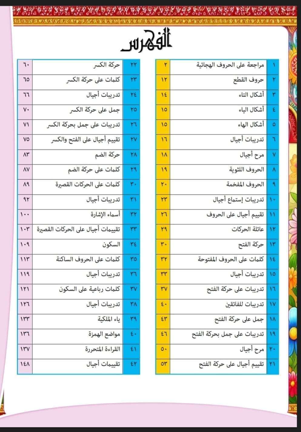 أجيال عربي المستوى الأول