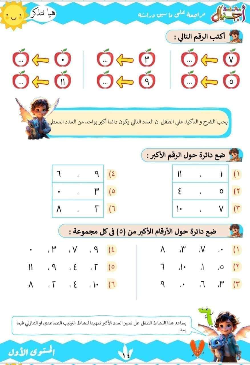 اجيال رياضيات المستوى الأول