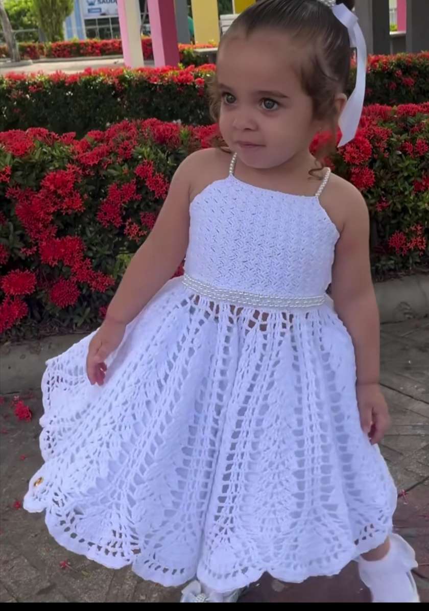 فستان اطفال هاند ميد