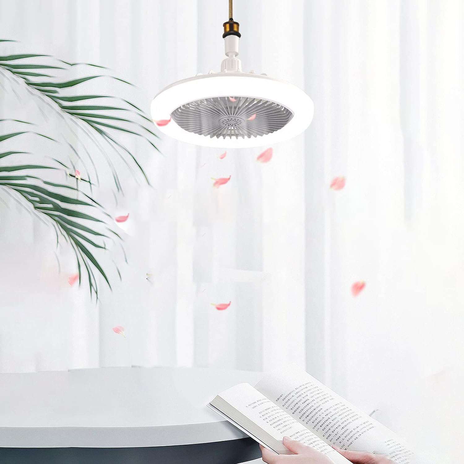 مروحة LED السقف المتنقلة