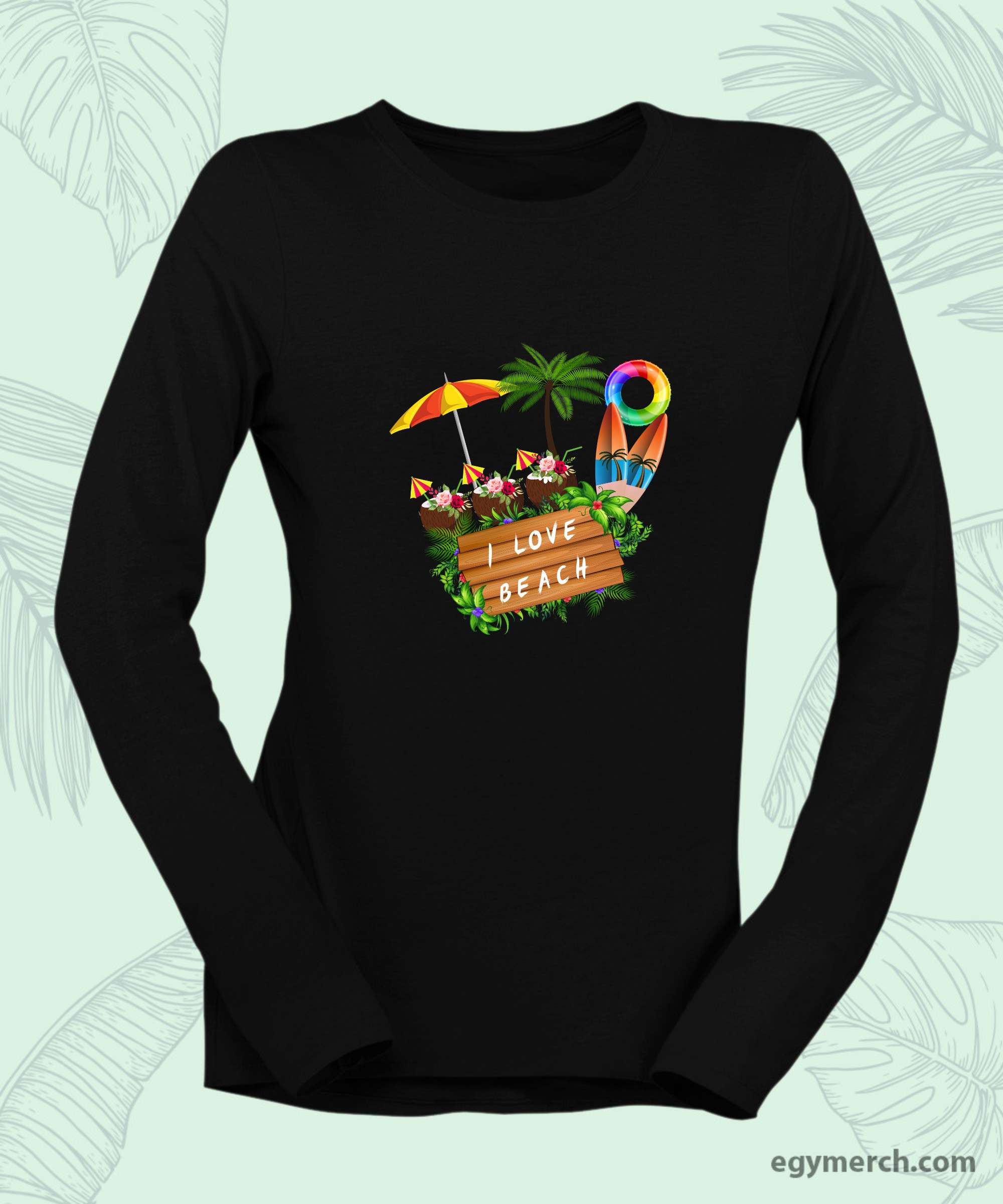 تيشيرت قطن beach t shirts women's