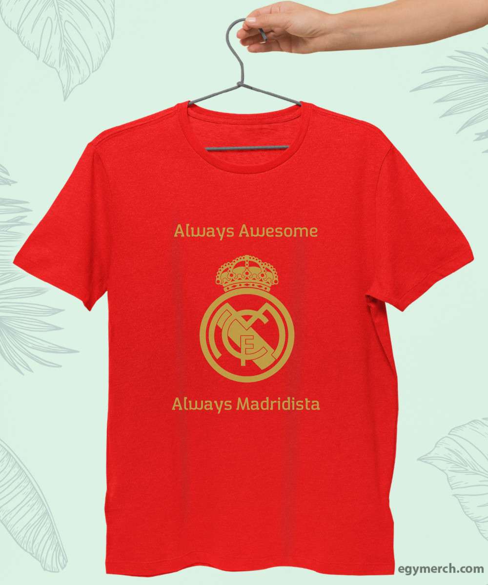 تيشيرت جديد لعشاق الملكي بتصميم عصري رائع وأنيق لكل المدريديستا
