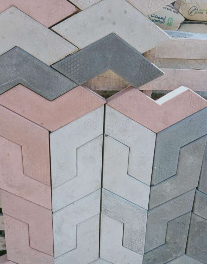 بلاط انترلوك. 3D.  هاردستون
