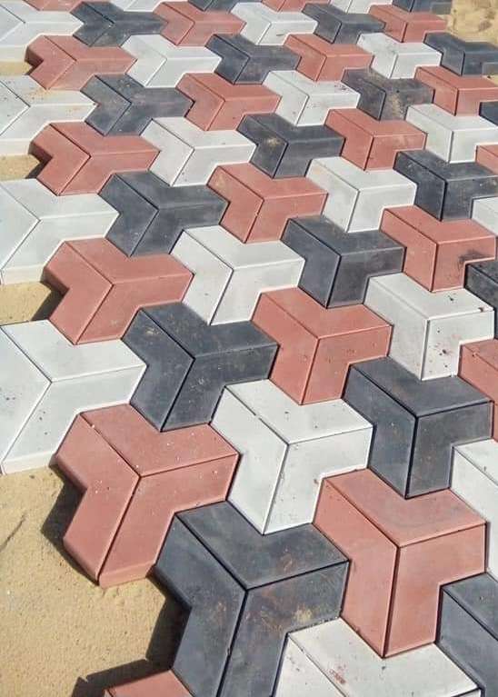 بلاط انترلوك. 3D.  هاردستون