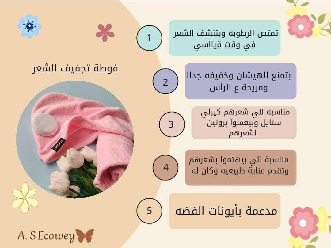 قبعة الشعر المايكروفايبر من إيكو واى