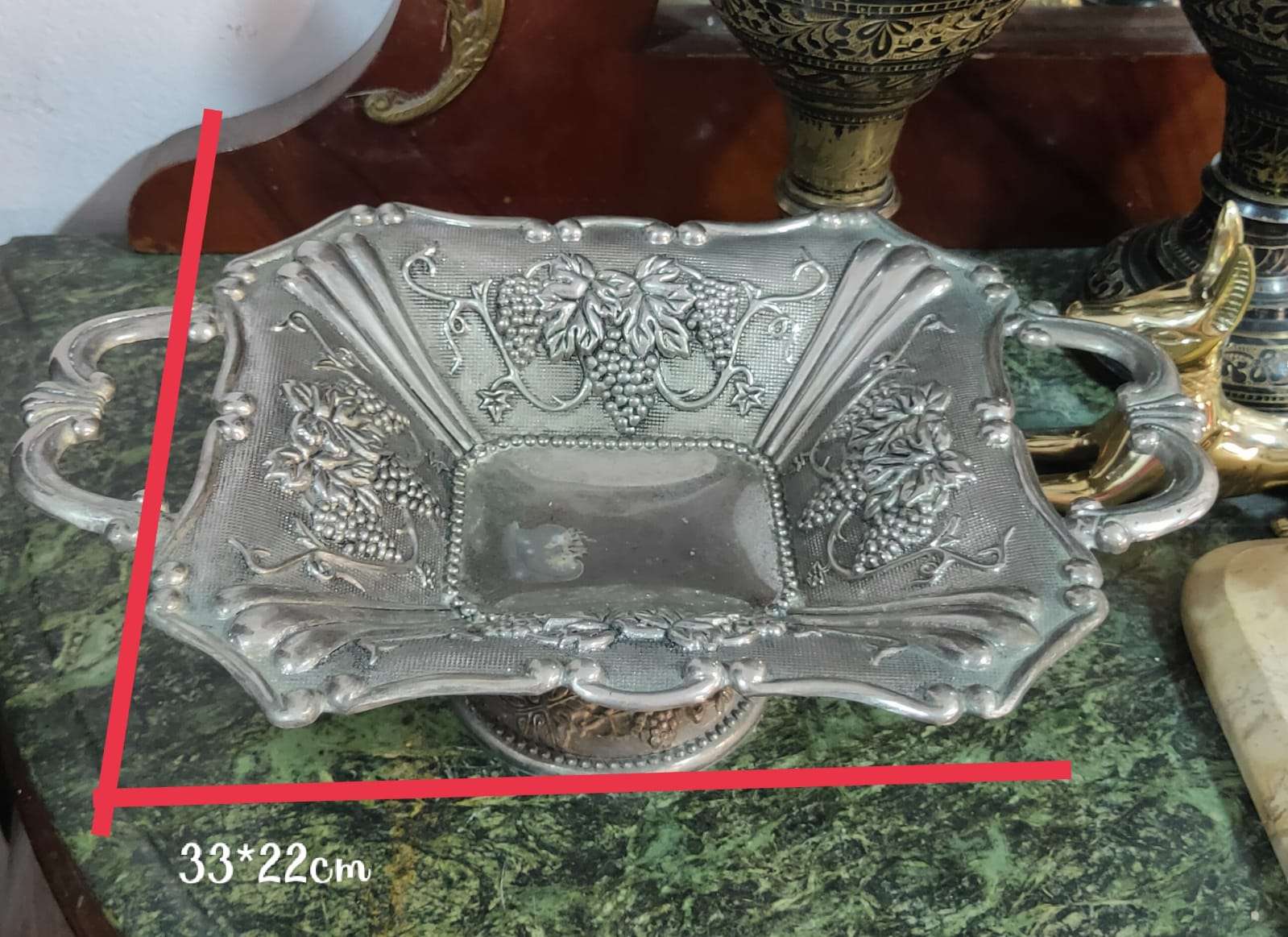 طبق سيلفر شغل قديم السعر ٣٥٠جنيه