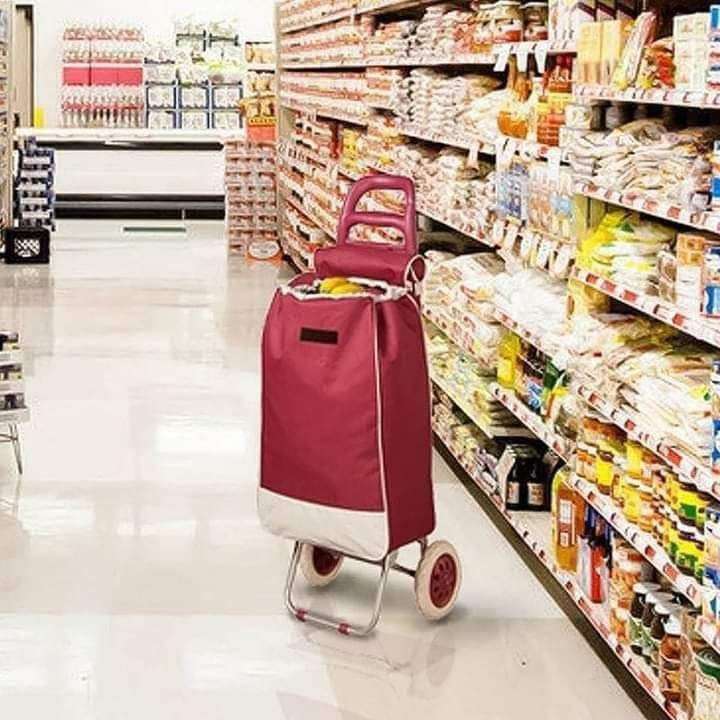 عربيه تسوق  مزودة ب2  عجله متينه
