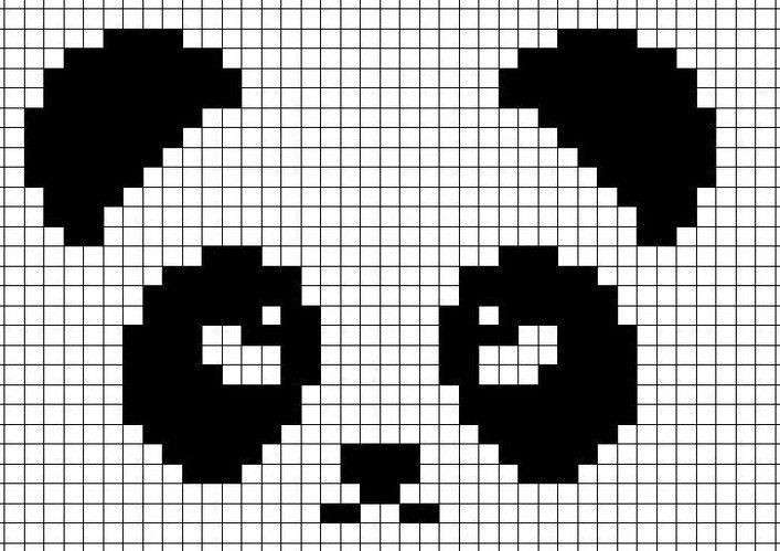 شنطه كروشيه تبستري باندا 🐼