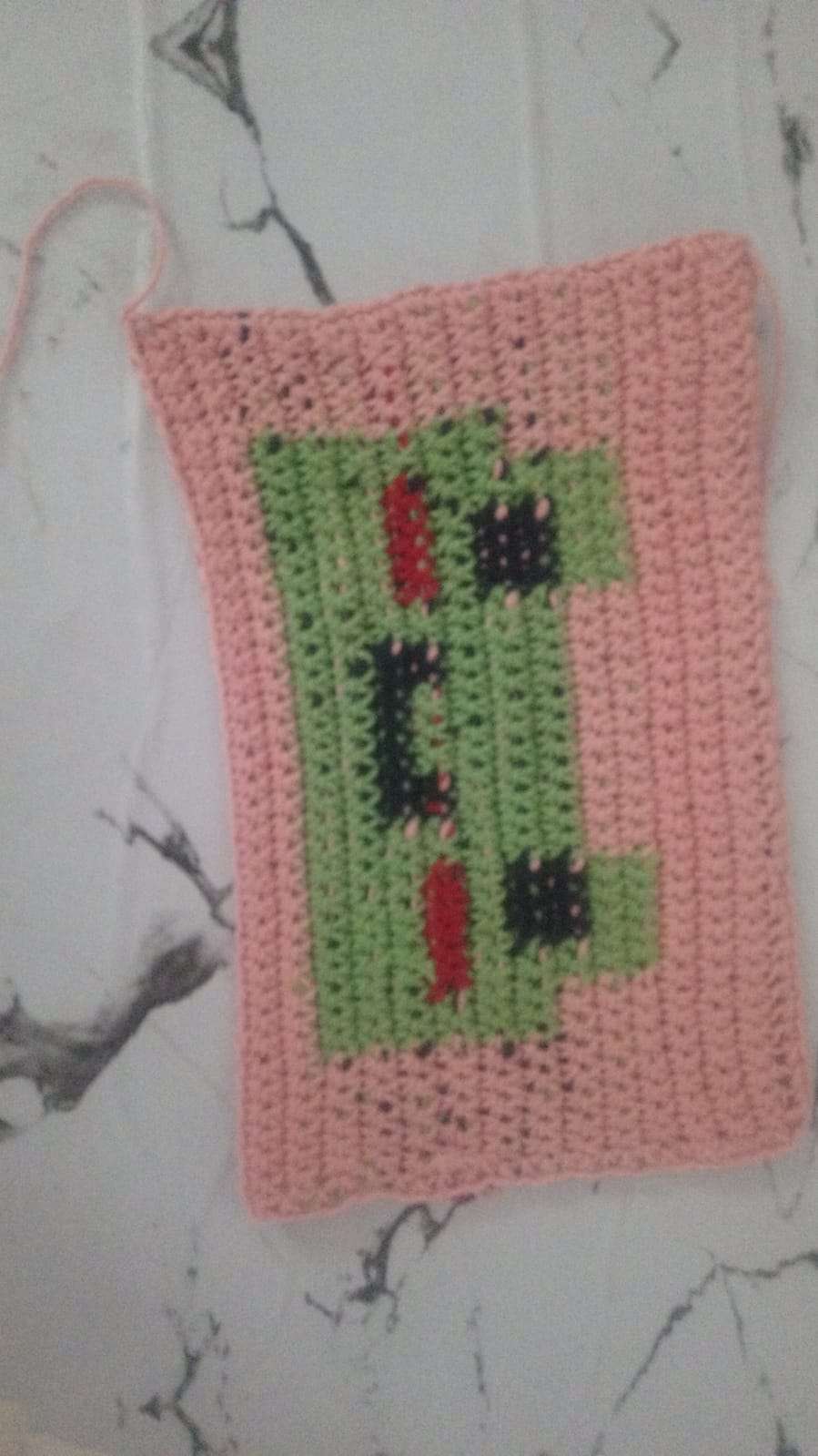 crochet tapestry table runner