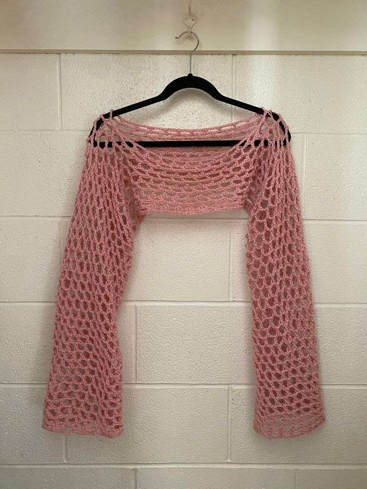 crochet mesh top