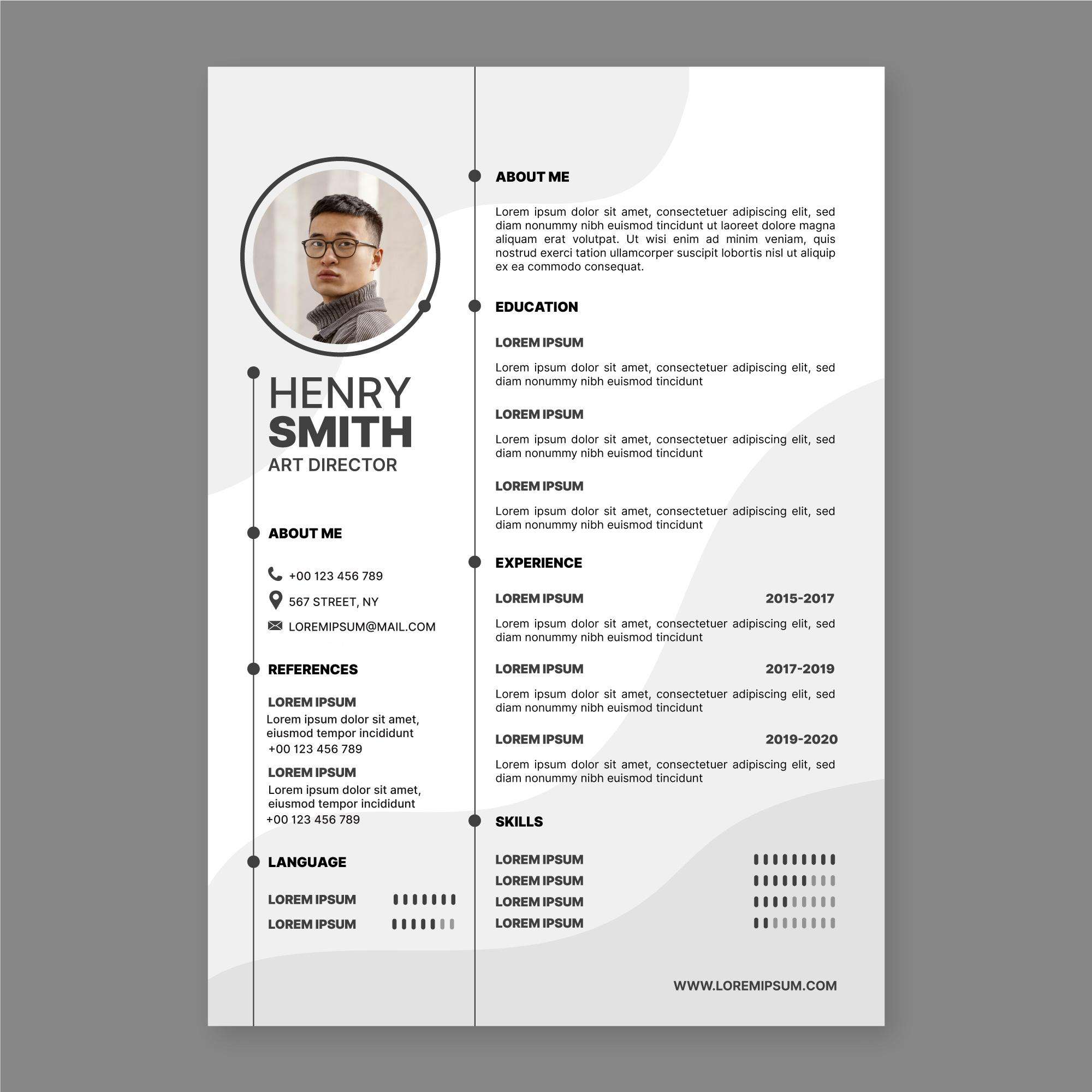 تصميم سيرة ذاتية cv