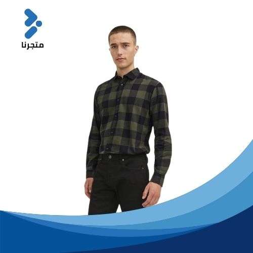 قميص من قماش جيجينغهام تويل للرجال