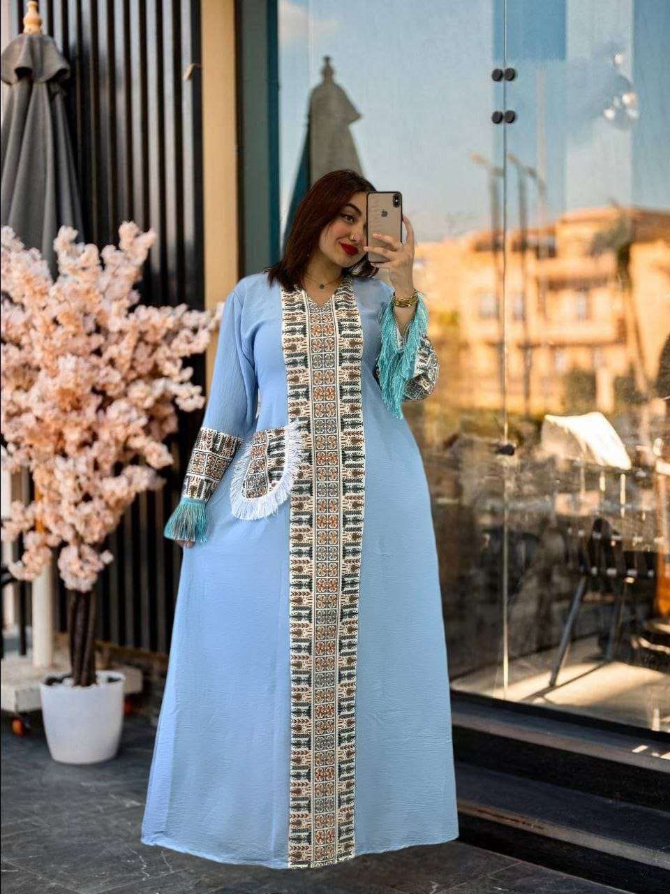 عبايه قطن مراسى ضد الانكماش