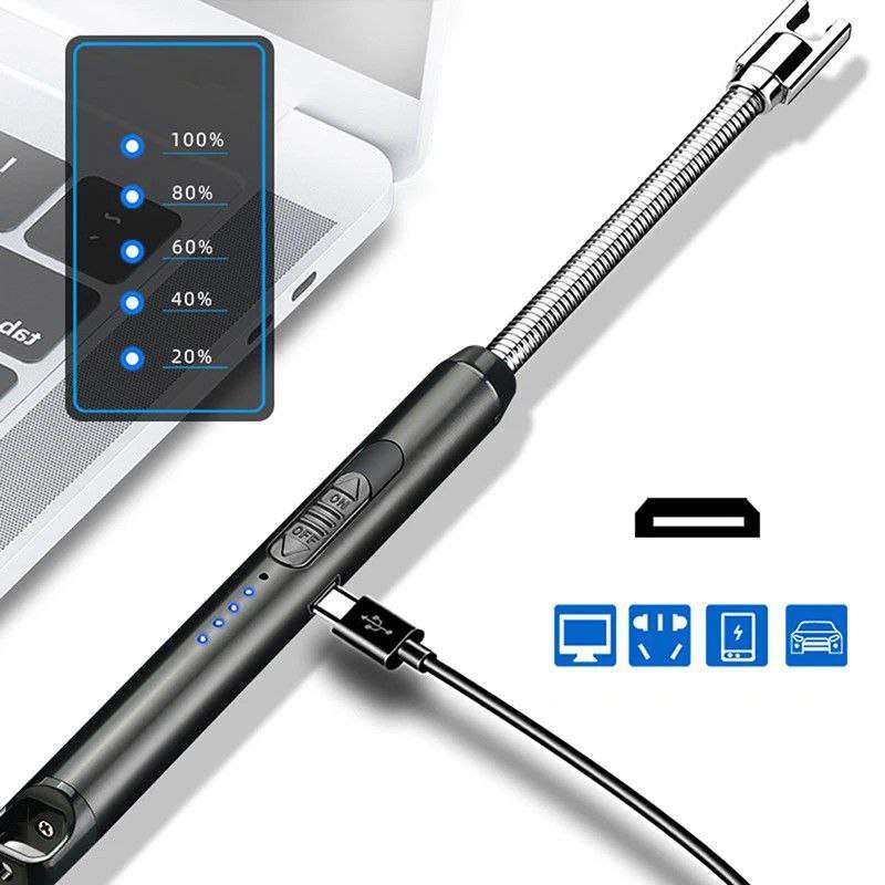 ولاعة كهربائية مقاومة للرياح وقابلة لإعادة الشحن USB