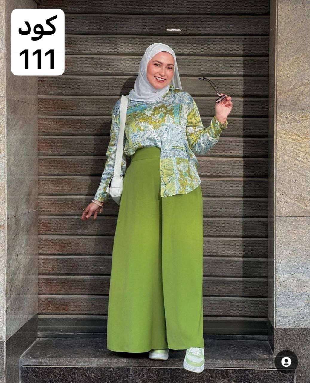 تونز بيزك وشميز كتان رباط ع الكم