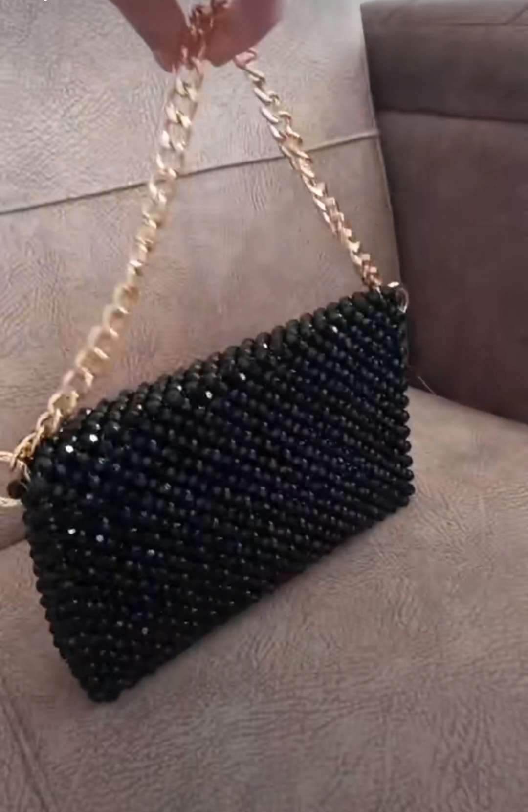 شنطة كريستال اسود 🖤