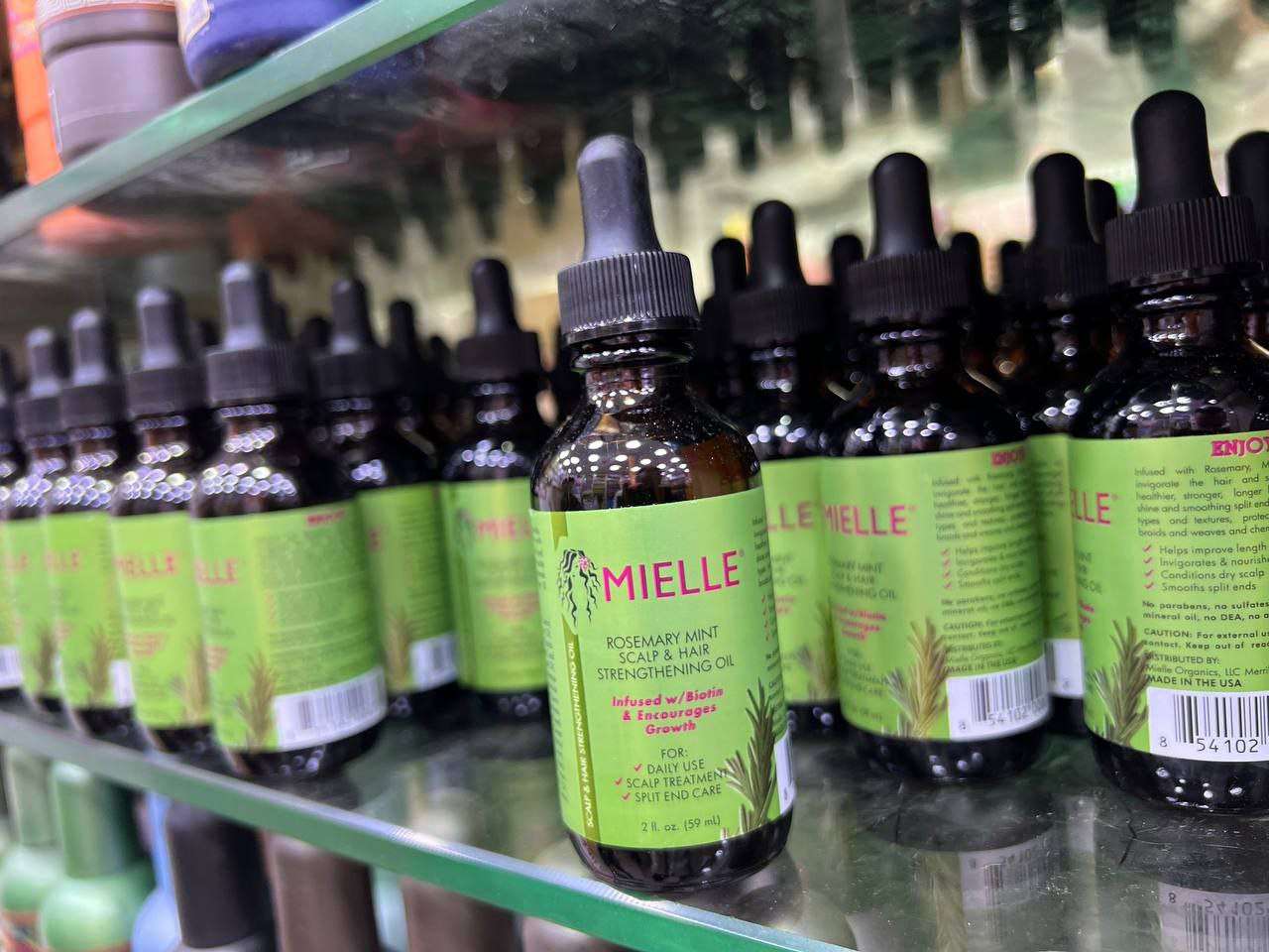 زيت اكليل الجبل MIELLE  hair productsيعيد انبات الشعر