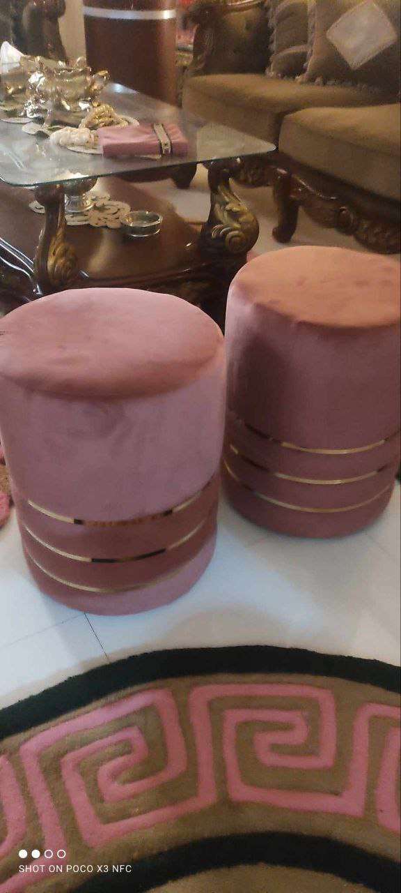 بف موديل a5sارتفاع 50 سم قطر 40 سمMdf 16ملل محمل قوائم زان احمر
