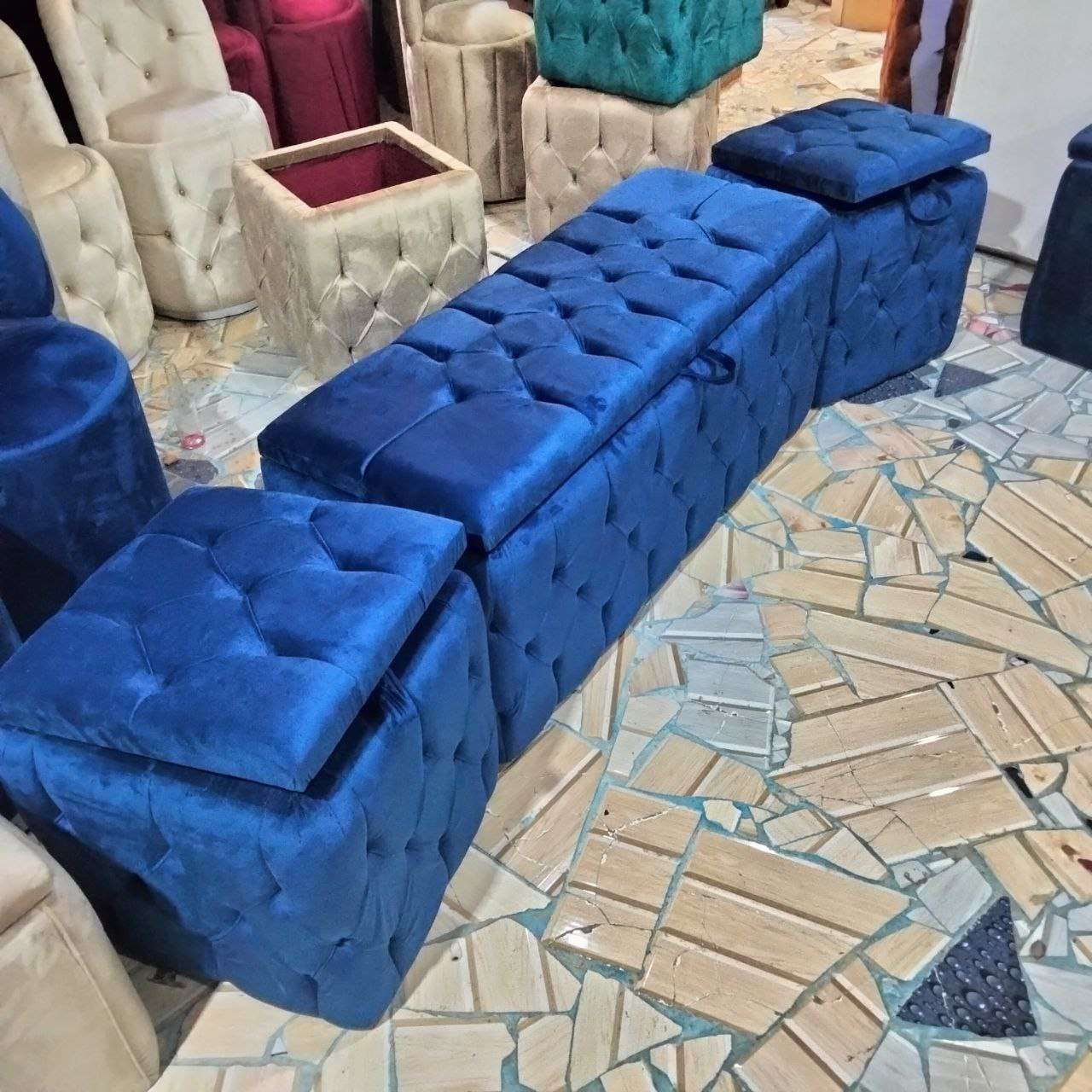 بف مودرن مميز ارتفاع 50 سم قطر 45 سم ام دي اف 21ملل محمل