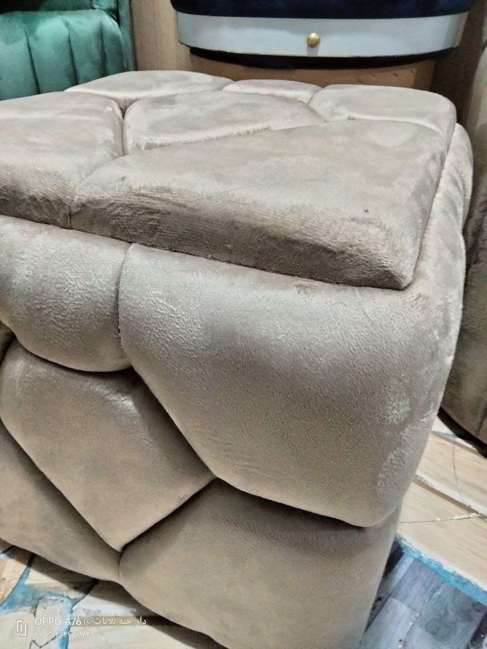 بف مودرن مميز ارتفاع 50 سم قطر 45 سم ام دي اف 21ملل محمل