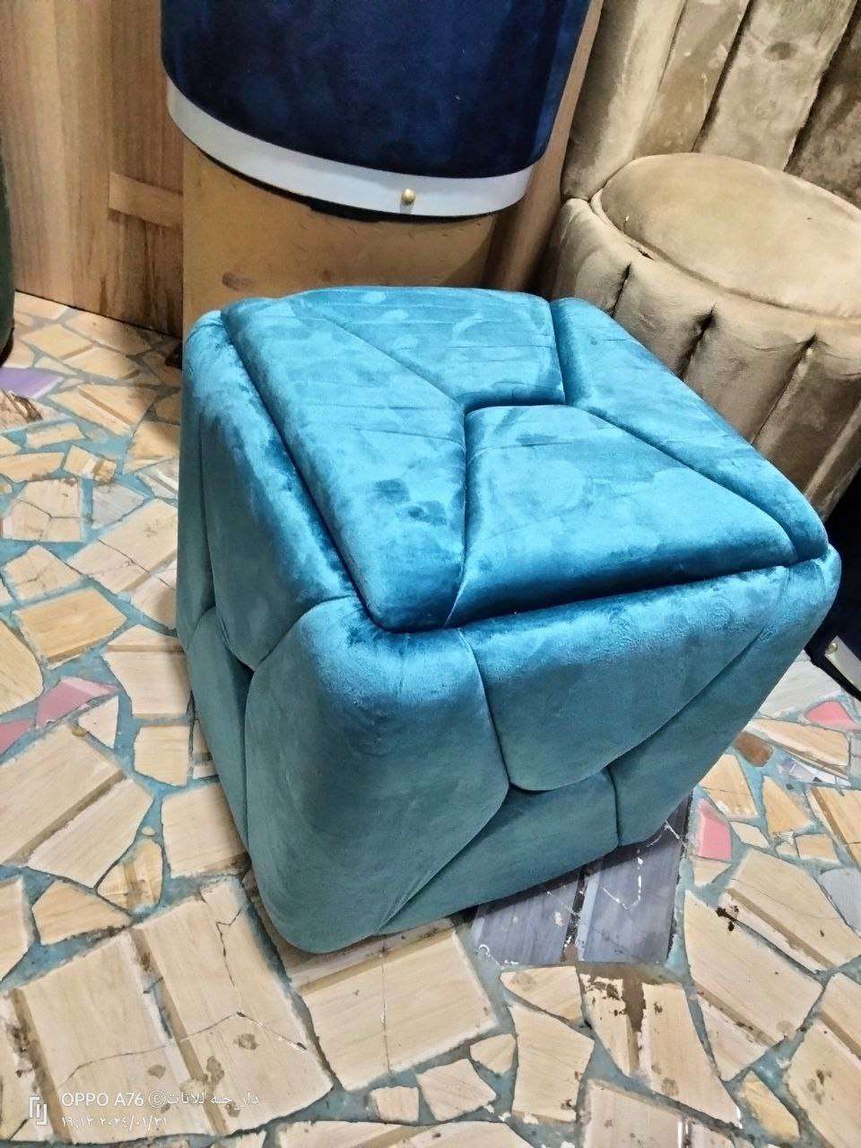 بف مودرن مميز ارتفاع 50 سم قطر 45 سم ام دي اف 21ملل محمل