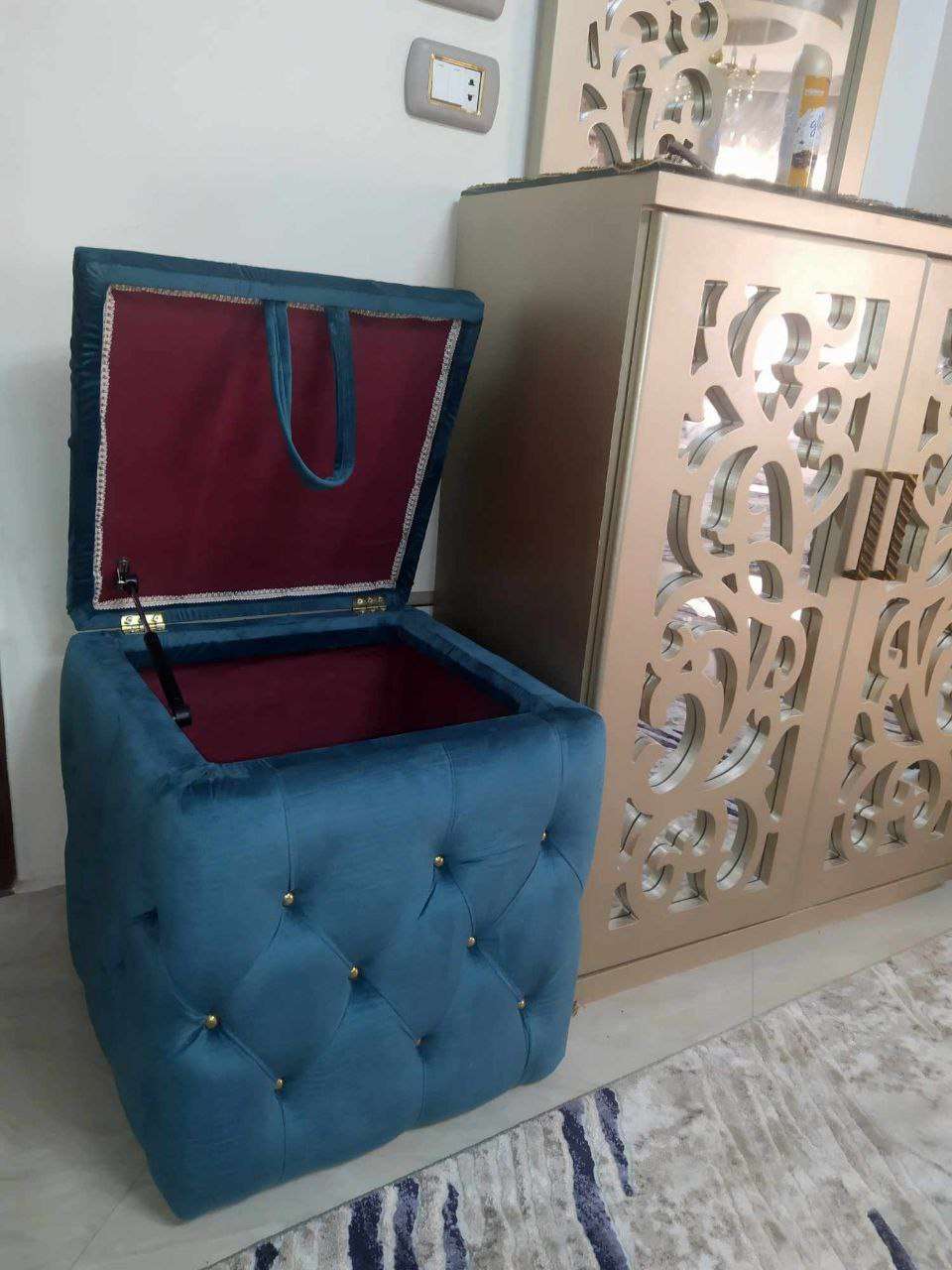 بف مودرن مميز ارتفاع 50 سم قطر 45 سم ام دي اف 21ملل محمل