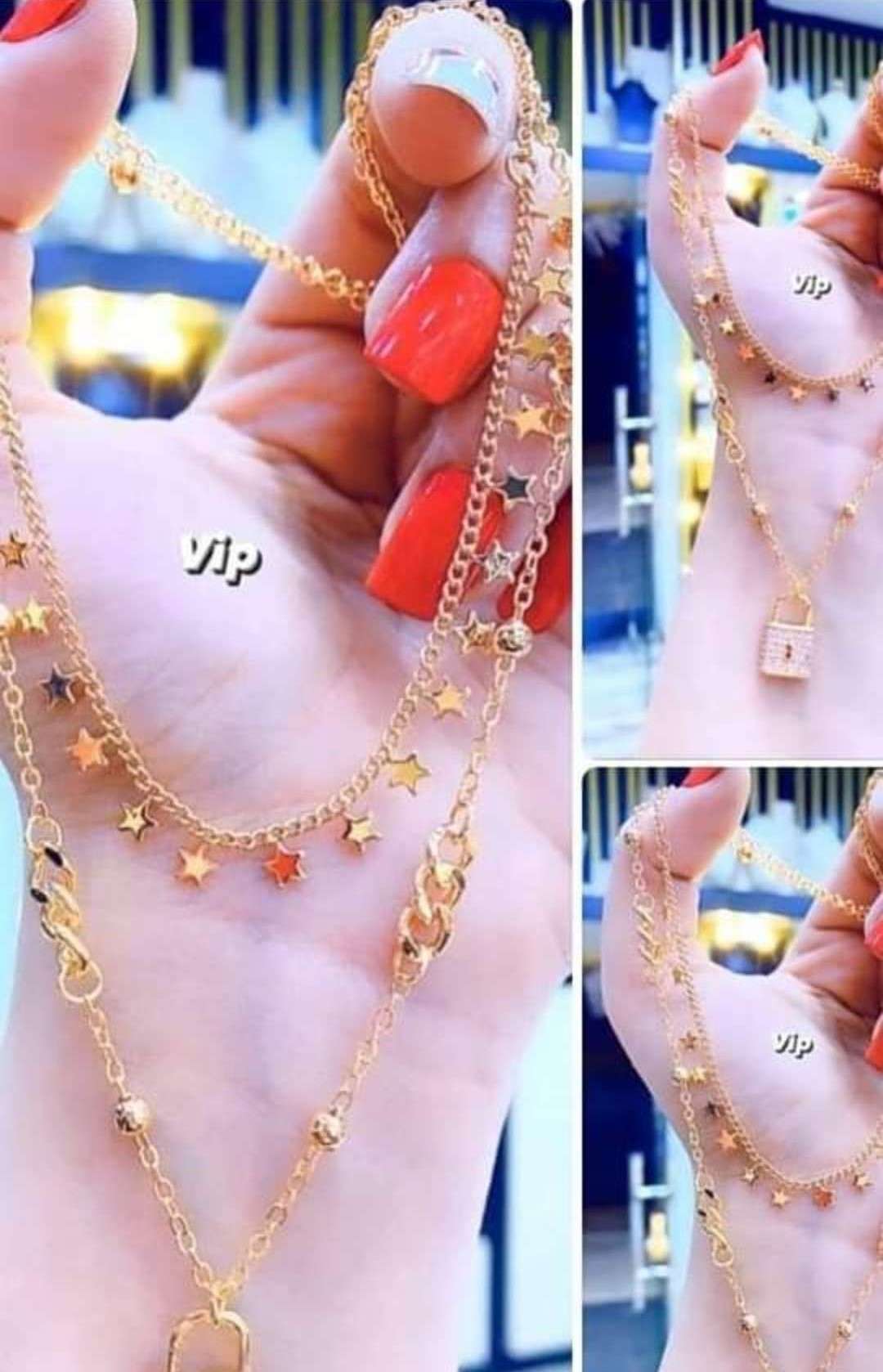 كولييه القفل دهب