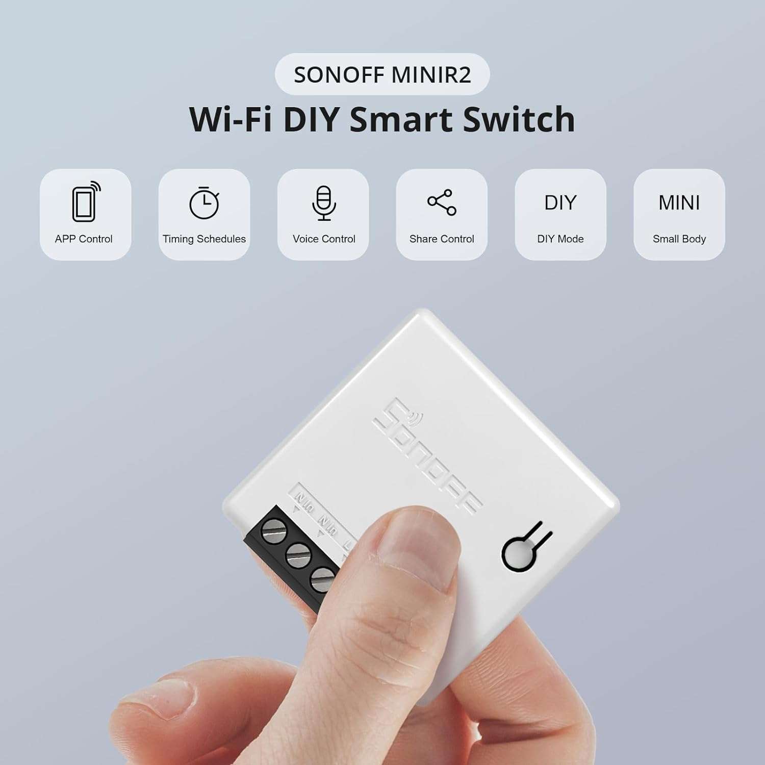 SONOFF MINI R2 سونوف مفتاح ذكي ثنائي الاتجاه من مينير 2
