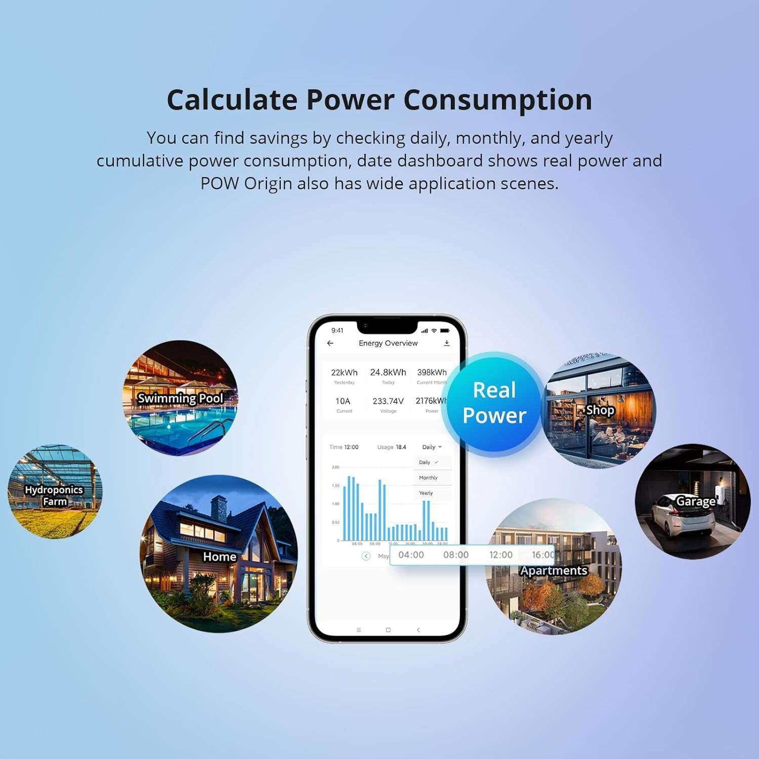 sonoff POWR3 مراقب طاقة ذكي في الوقت الحقيقي