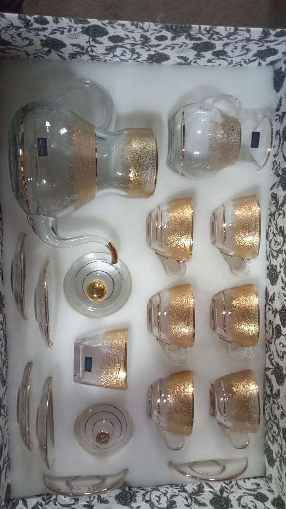 طقم شفشق زجاج كريستال