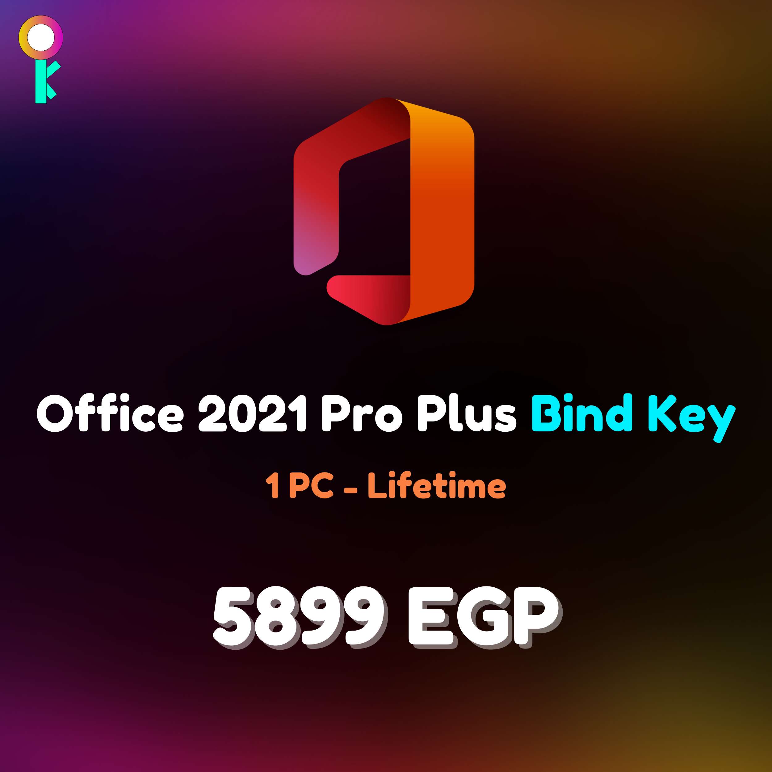 Microsoft Office 2021 Pro Plus Bind Key 1PC | سيزما