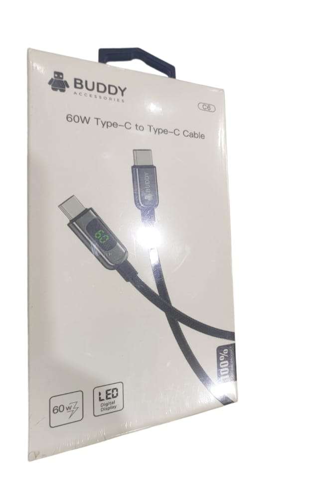 كابل شحن بادي تايب سى 1 متر (C6)