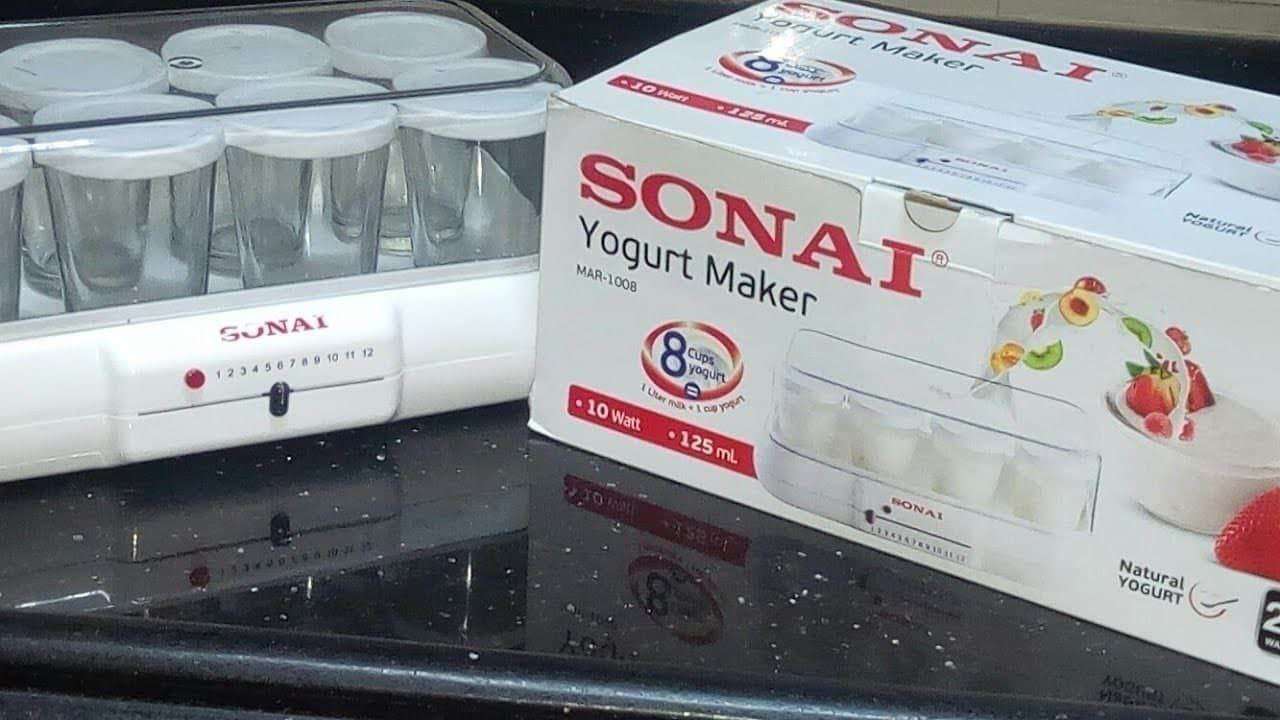 جهاز صنع الذبادي ماركه سوناى مؤشر التذكير بالوقت  8 اكواب