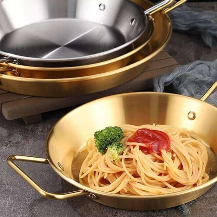 طاسات استالس مدهبه باليد