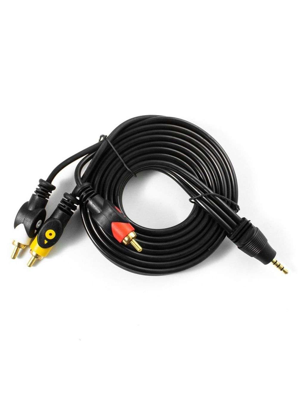 توبى 3RCA- dc3.5 كبل صوت وفيديو AUX مدخل إلى 3 مداخل RCA طول1.8(CV165)