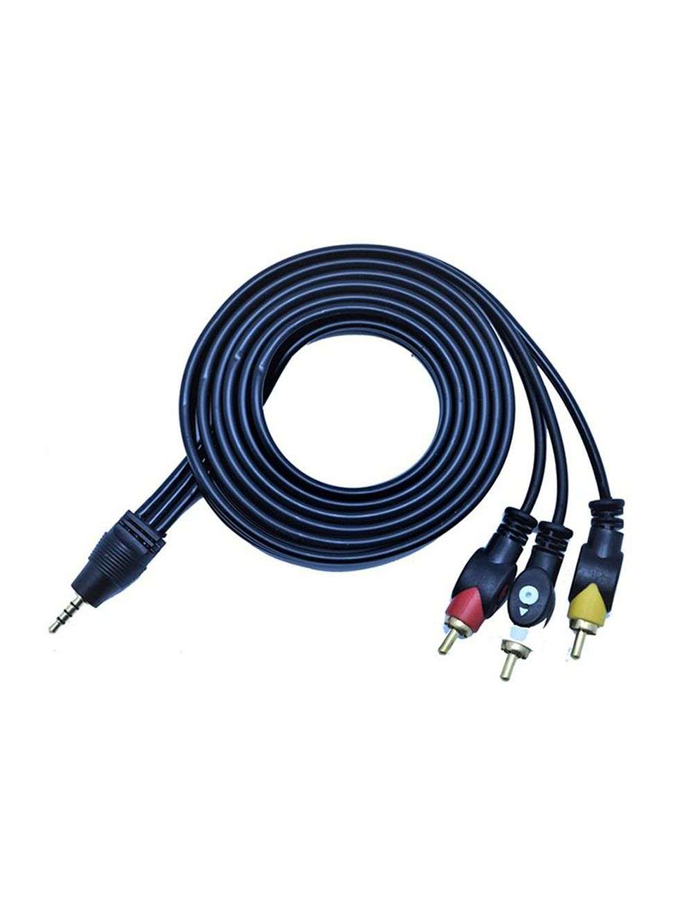 توبى 3RCA- dc3.5 كبل صوت وفيديو AUX مدخل إلى 3 مداخل RCA طول1.8(CV165)