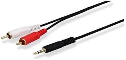 اتش بى كابل اي يو اكس HP CABLE  AUX 3.5MM TO 2RCA ( HP029GBBLK1.5TW )