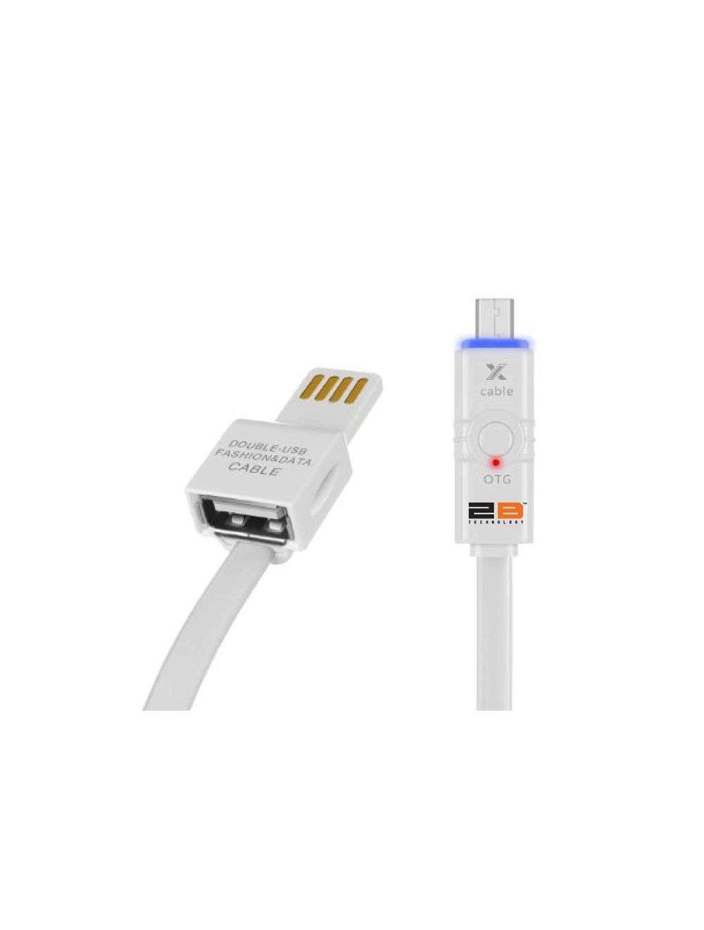 توبى كابل من يو أس بى ثنائى الى OTG داتا و شاحن (DC116)