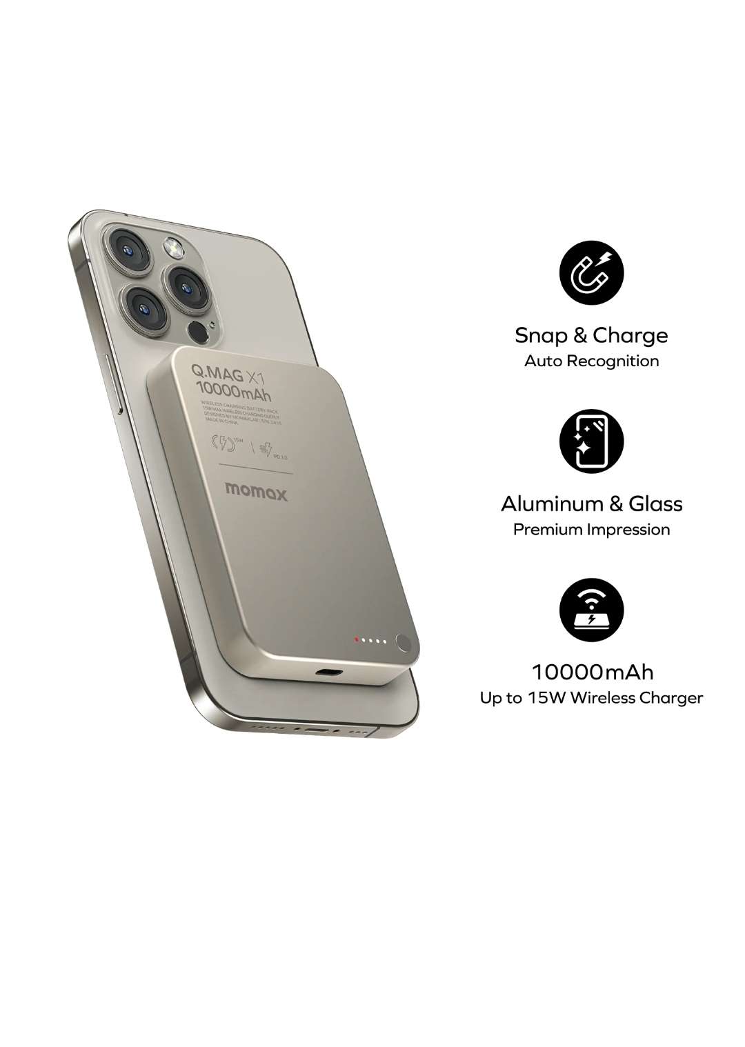 باور بنك وايرلس Q.MAG مومكس 10000mah