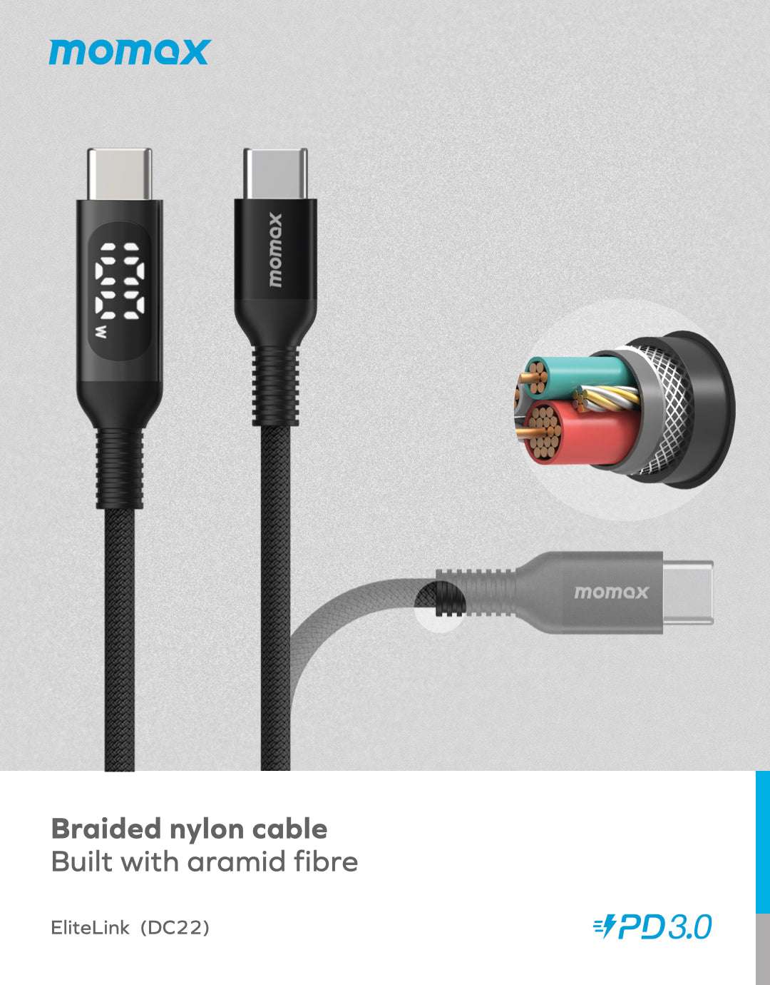 Momax Elite link 1.2m 100W